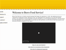 Tablet Screenshot of bravofoodservice.com